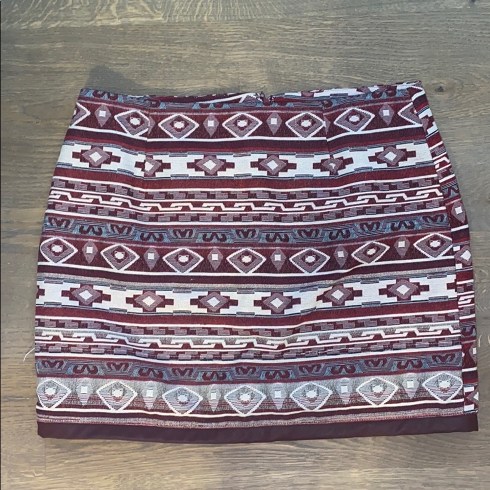 Maroon skirt